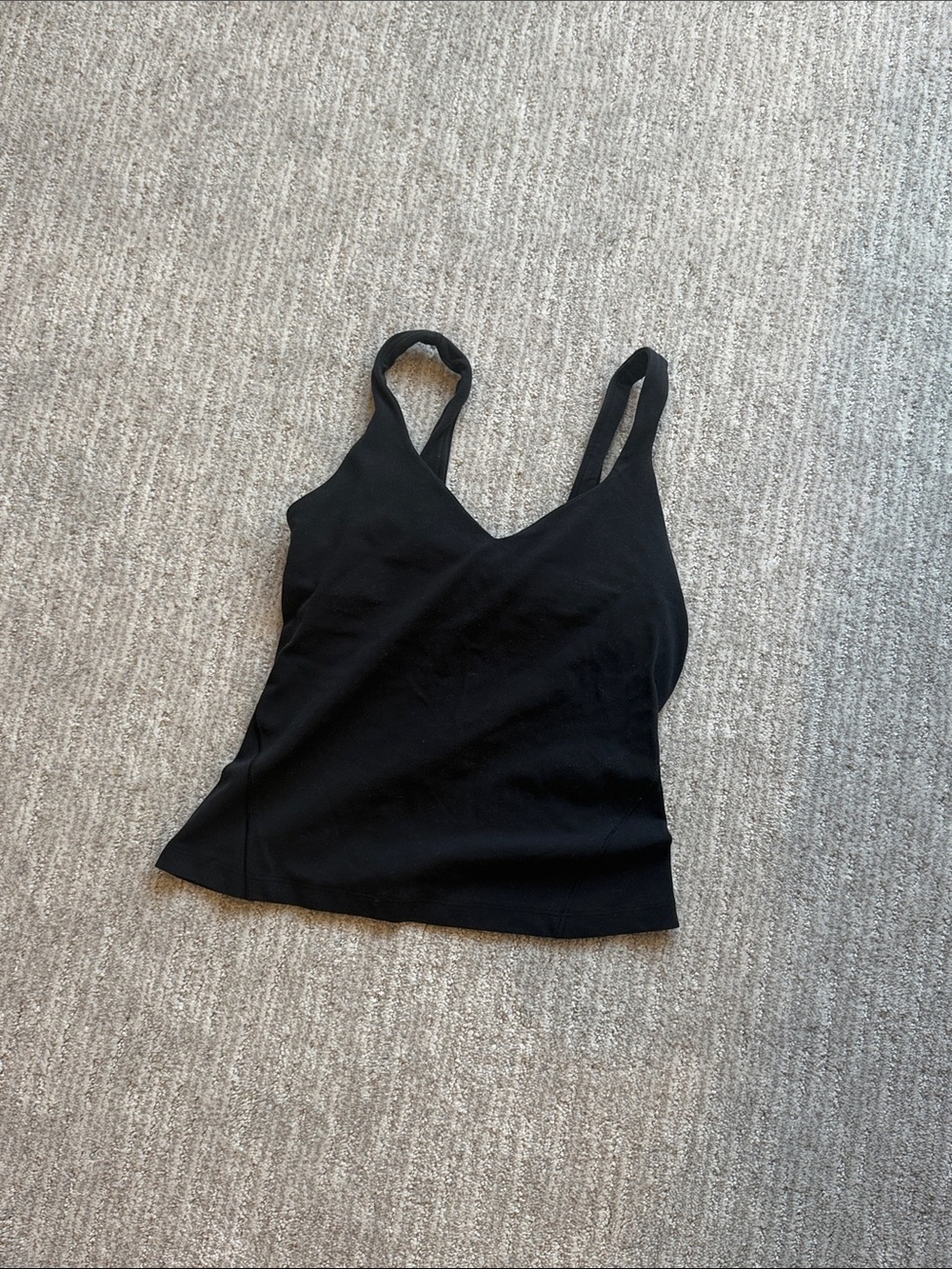 lululemon athletica Black V-Neck Tank